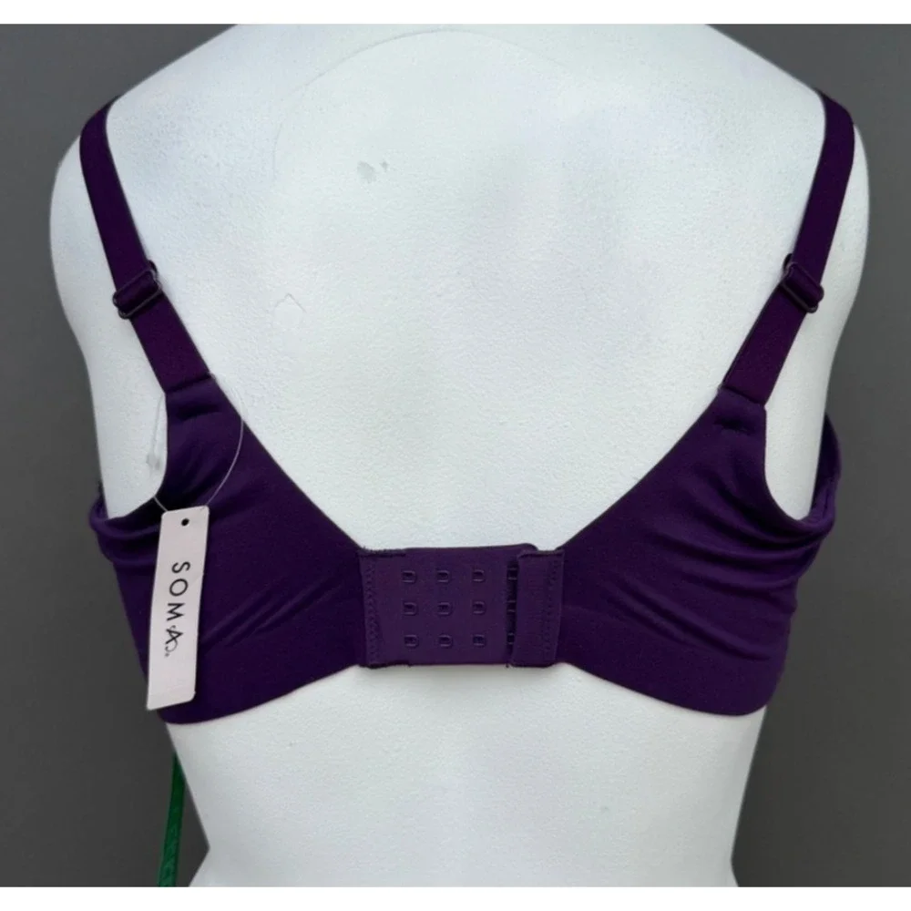 SOMA Smooth Blackberry 42C Enbliss Wireless Bra -‎ Pure Comfort Major Support